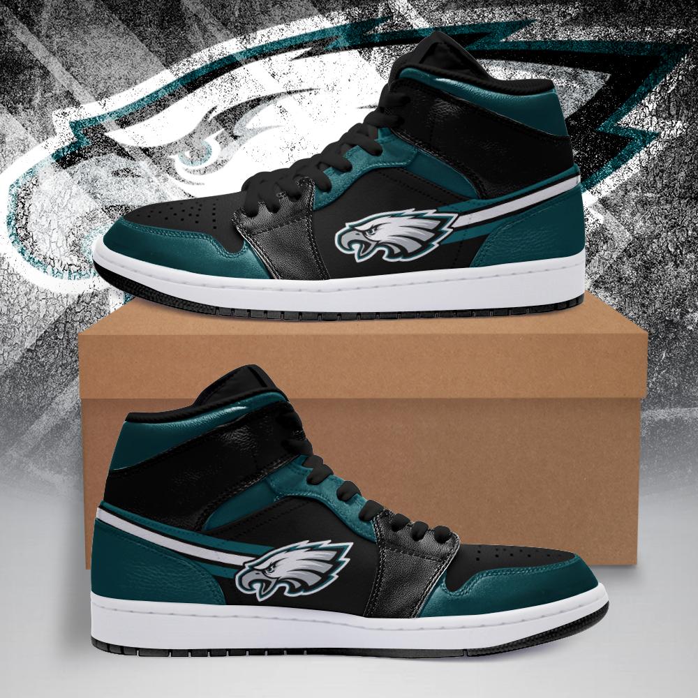 Buy Philadelphia Eagles NFL AJ1 Sneakers Shoes T2910-V01-7 - Meteew