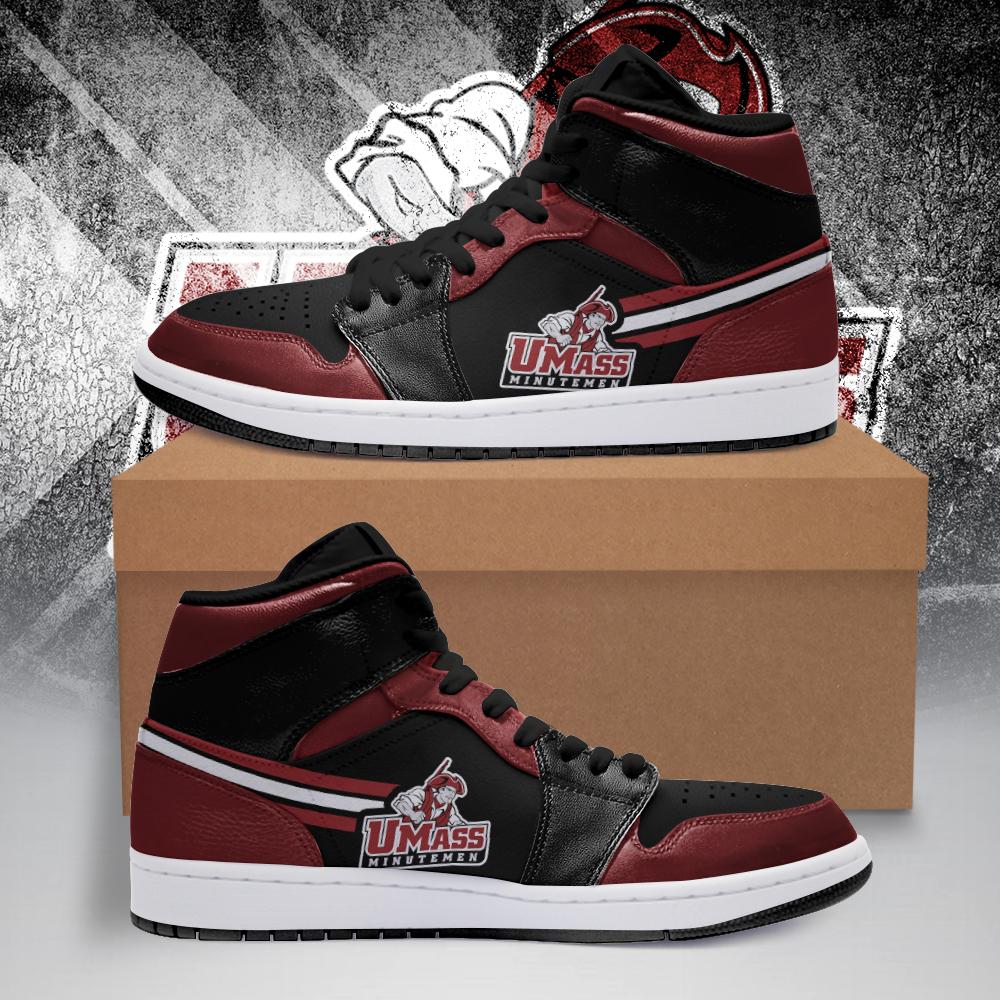 Buy UMass Minutemen NCAA AJ1 Sneakers Shoes T2910-V01-32 - Meteew