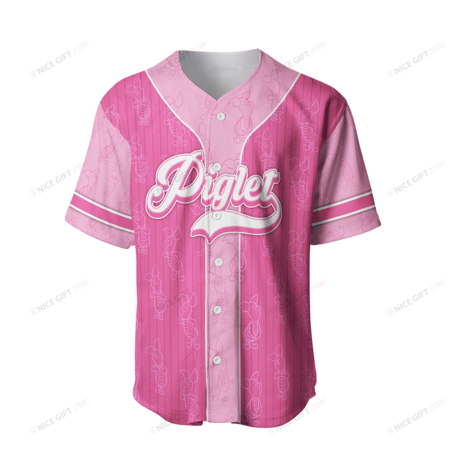 Buy Winnie the Pooh Piglet (Your Name) 3D Baseball Jersey BBJ-P1A6 – Meteew