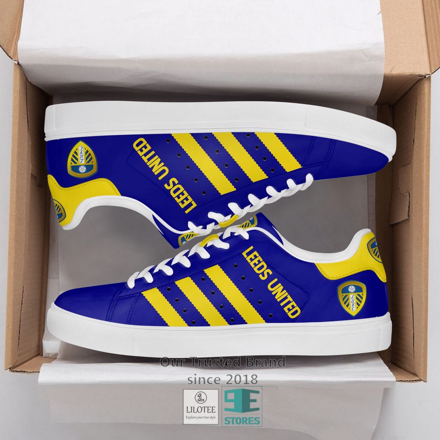 Leed United Blue Yellow Stan Smith Low Top Shoes - Meteew