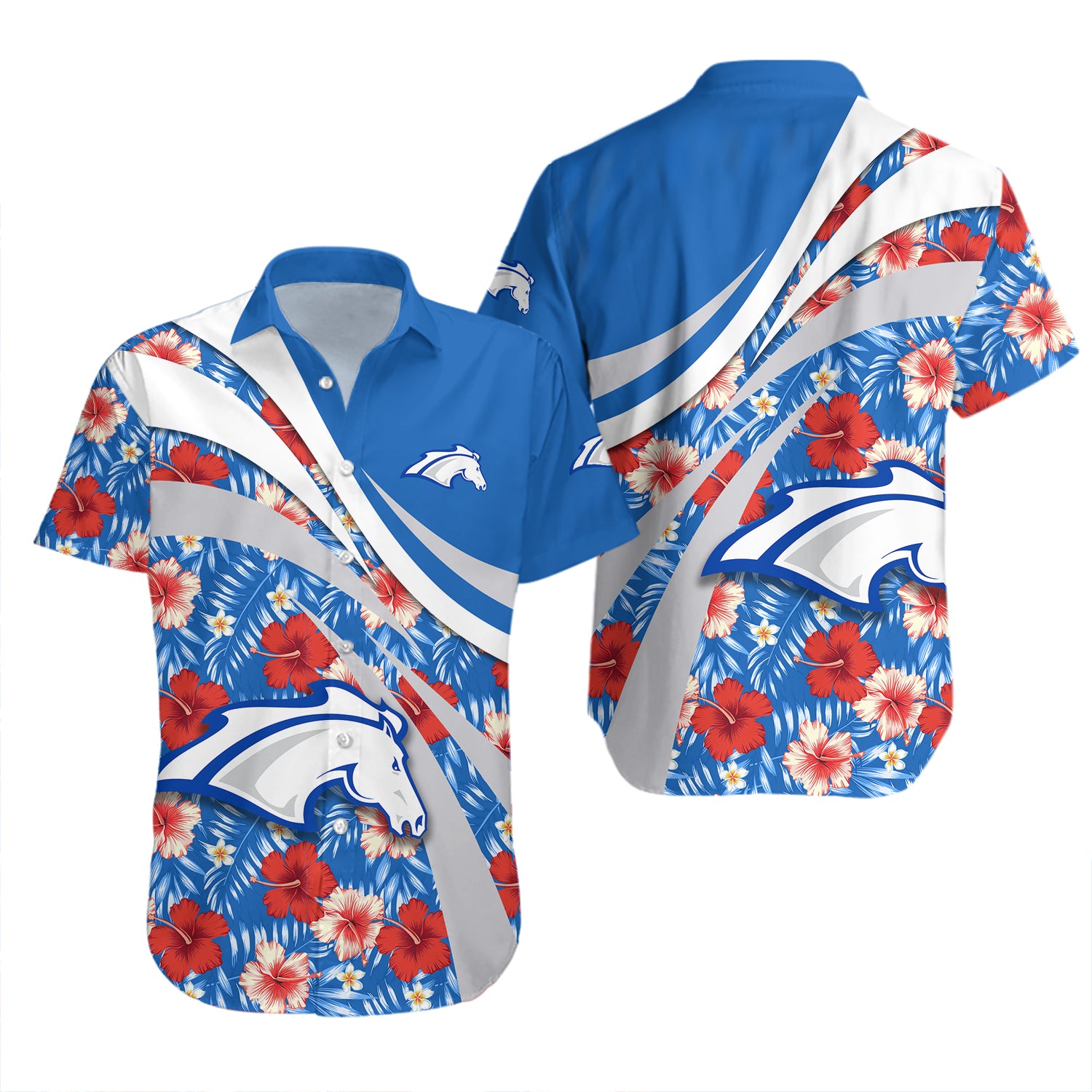 Alabama Huntsville Chargers Hawaiian Shirt Set Hibiscus Sport Style 2
