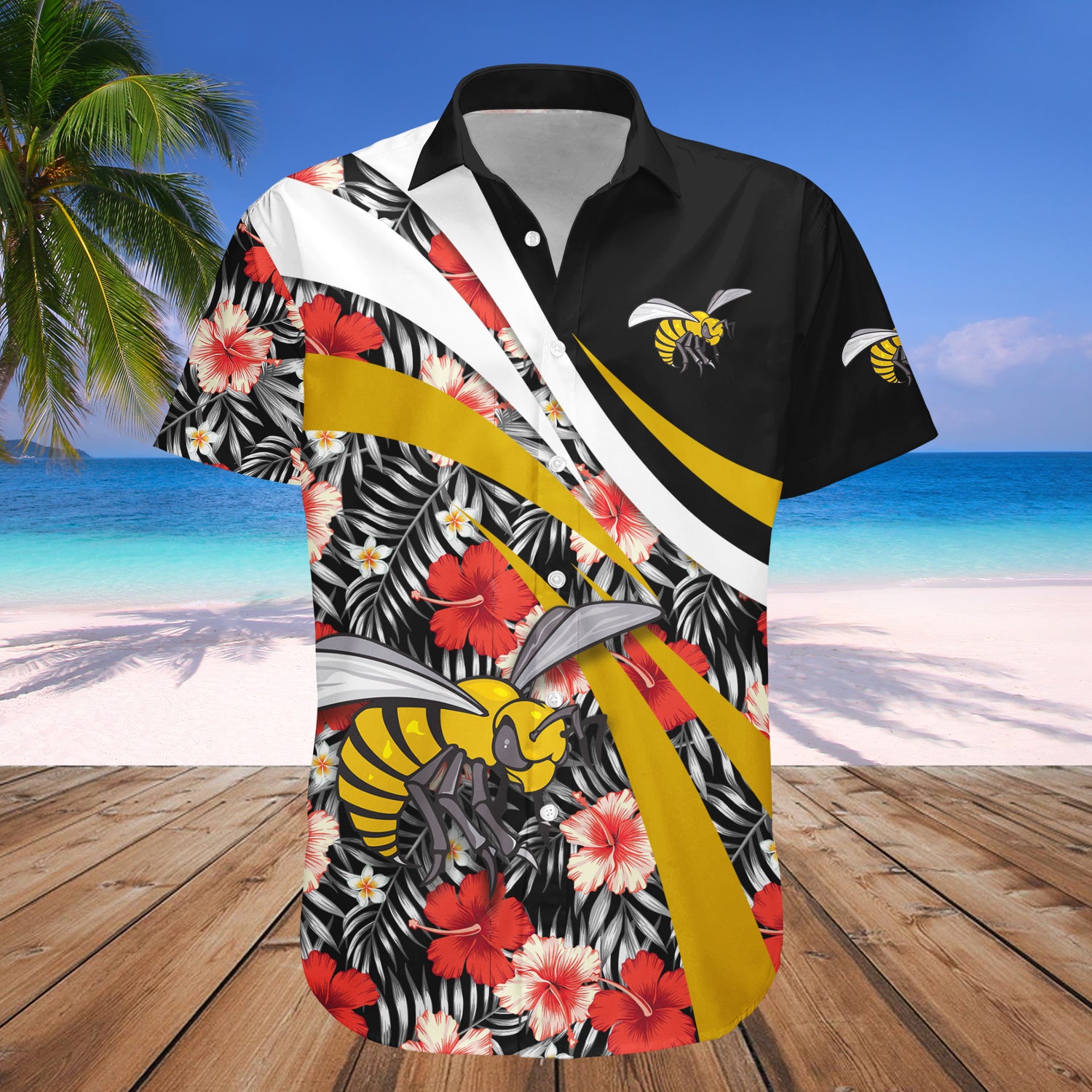 Alabama State Hornets Hawaiian Shirt Set Hibiscus Sport Style 1