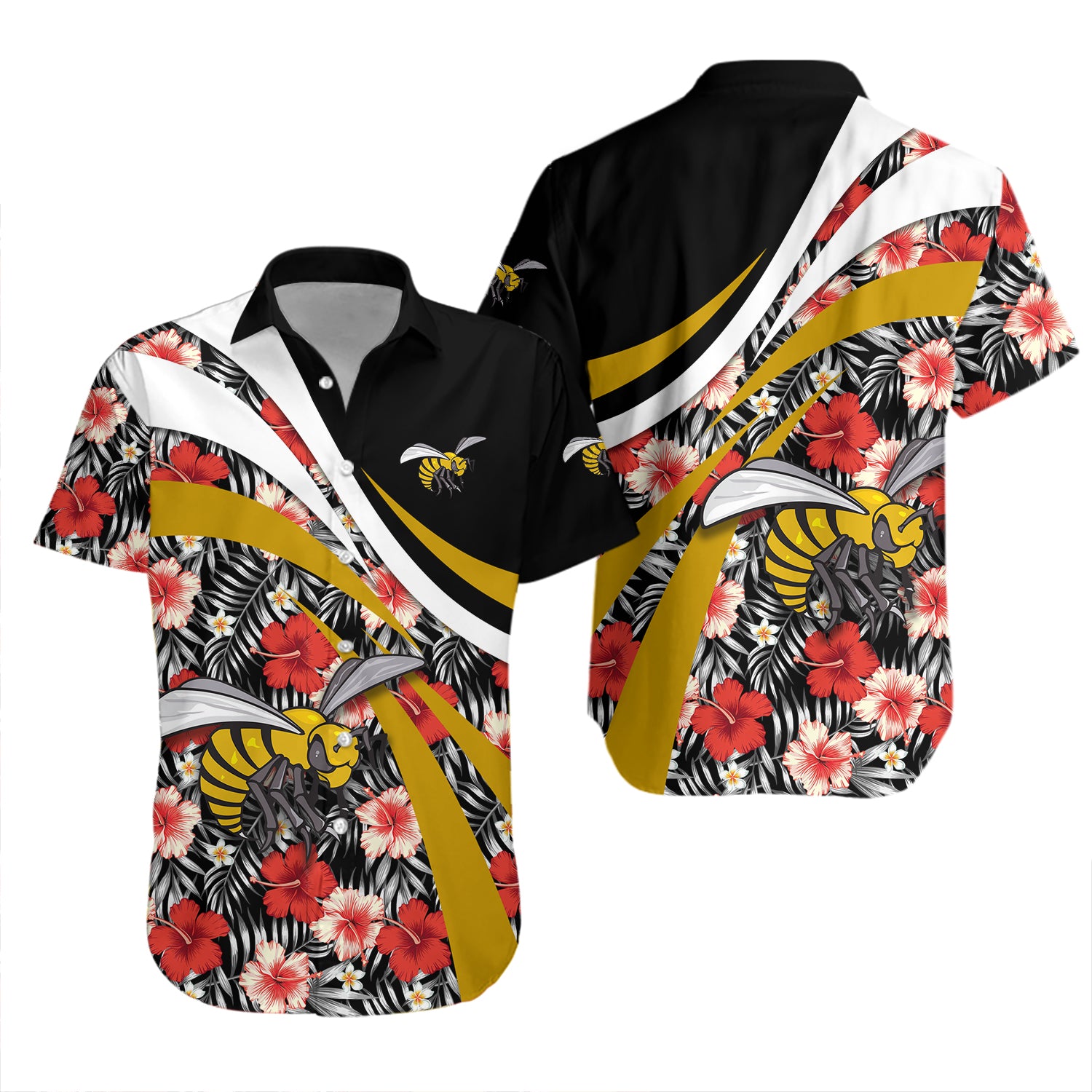 Alabama State Hornets Hawaiian Shirt Set Hibiscus Sport Style 2