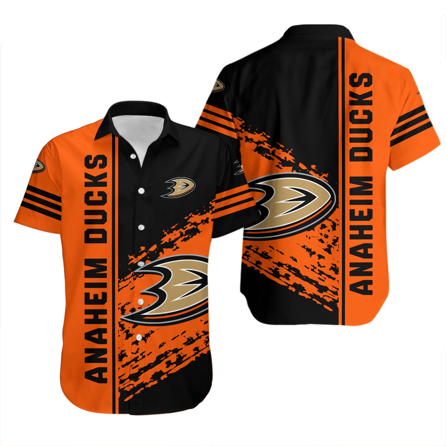 Anaheim Ducks Hawaiian Shirt Quarter Style - NHL 1