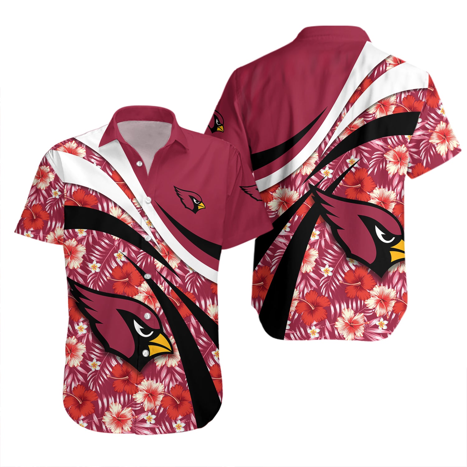 Arizona Cardinals Hawaiian Shirt Set Hibiscus Sport Style - NFL 2