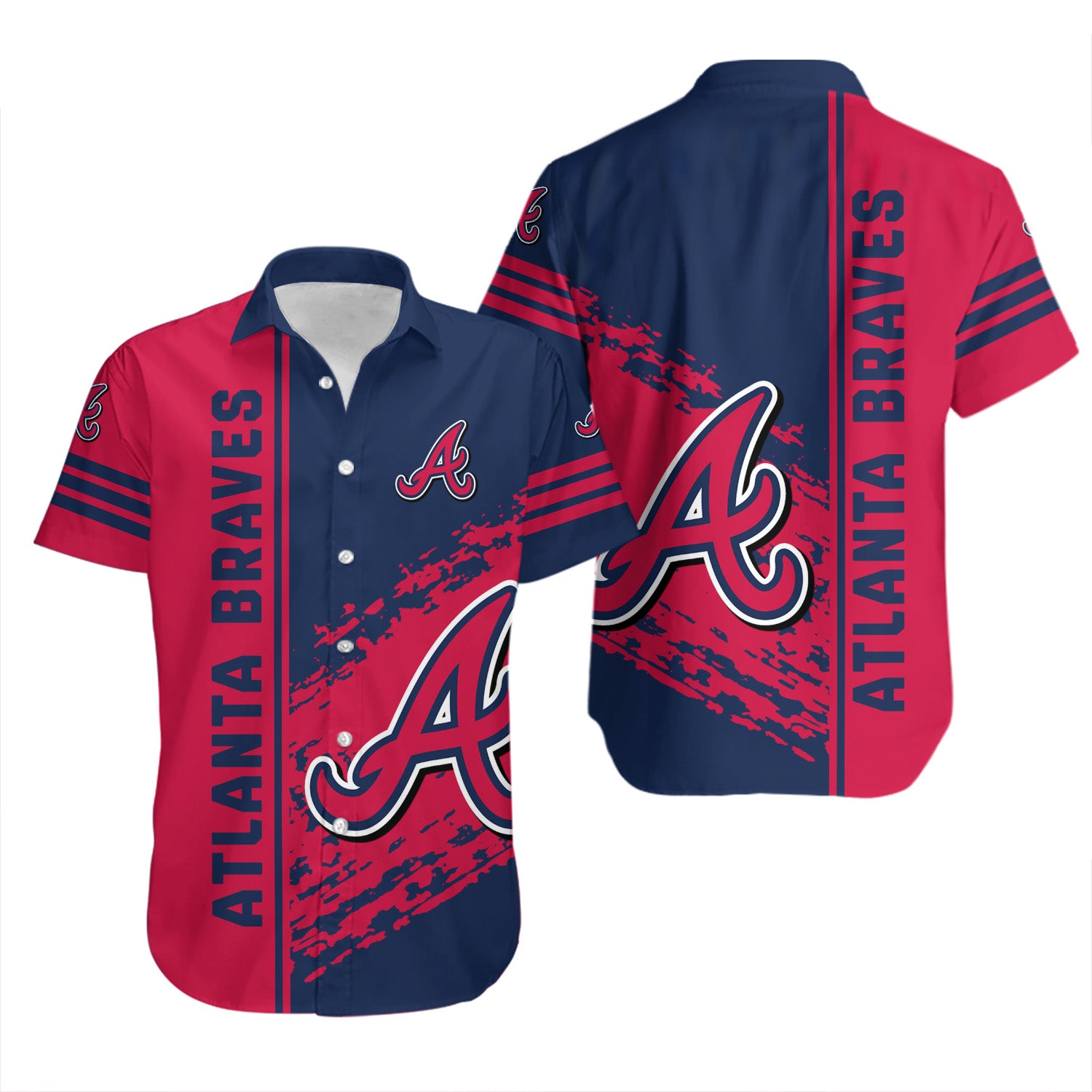 Atlanta Braves Hawaiian Shirt Quarter Style - MLB 1