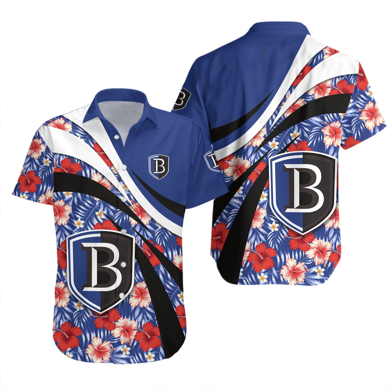 Bentley Falcons Hawaiian Shirt Set Hibiscus Sport Style 2