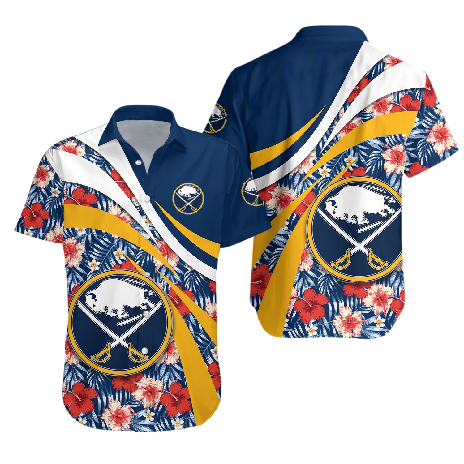 Buffalo Sabres Hawaiian Shirt Set Hibiscus Sport Style - NHL 2