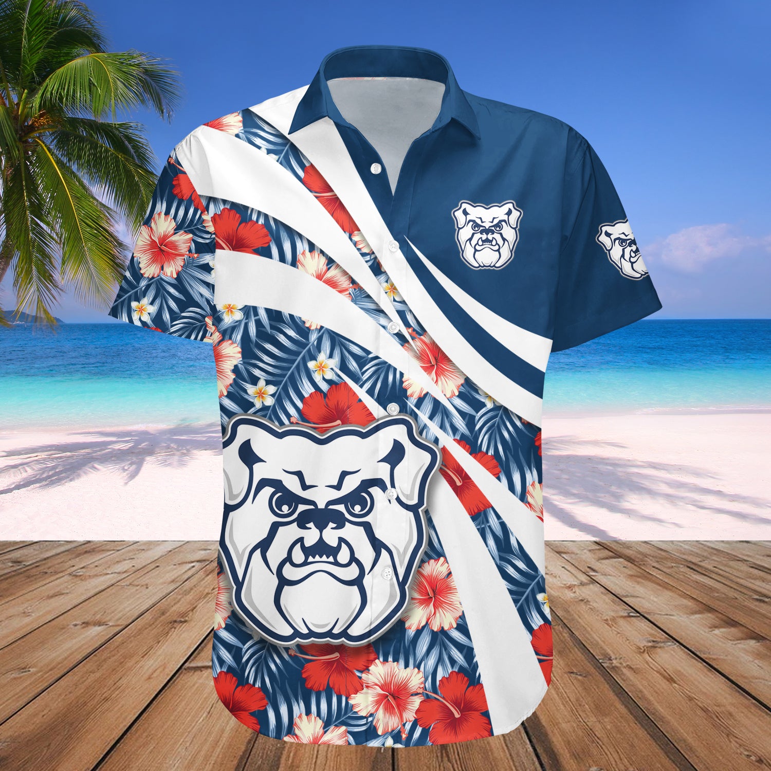 Butler Bulldogs Hawaiian Shirt Set Hibiscus Sport Style 1
