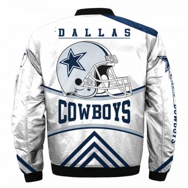 Dallas Cowboys Bomber Jacket Printful 3D W049 - Meteew