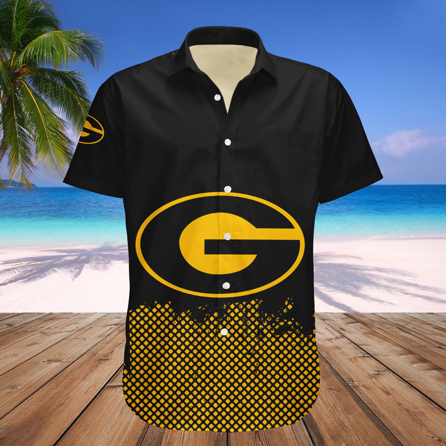 Grambling State Tigers Hawaiian Shirt Set Basketball Net Grunge Pattern 1