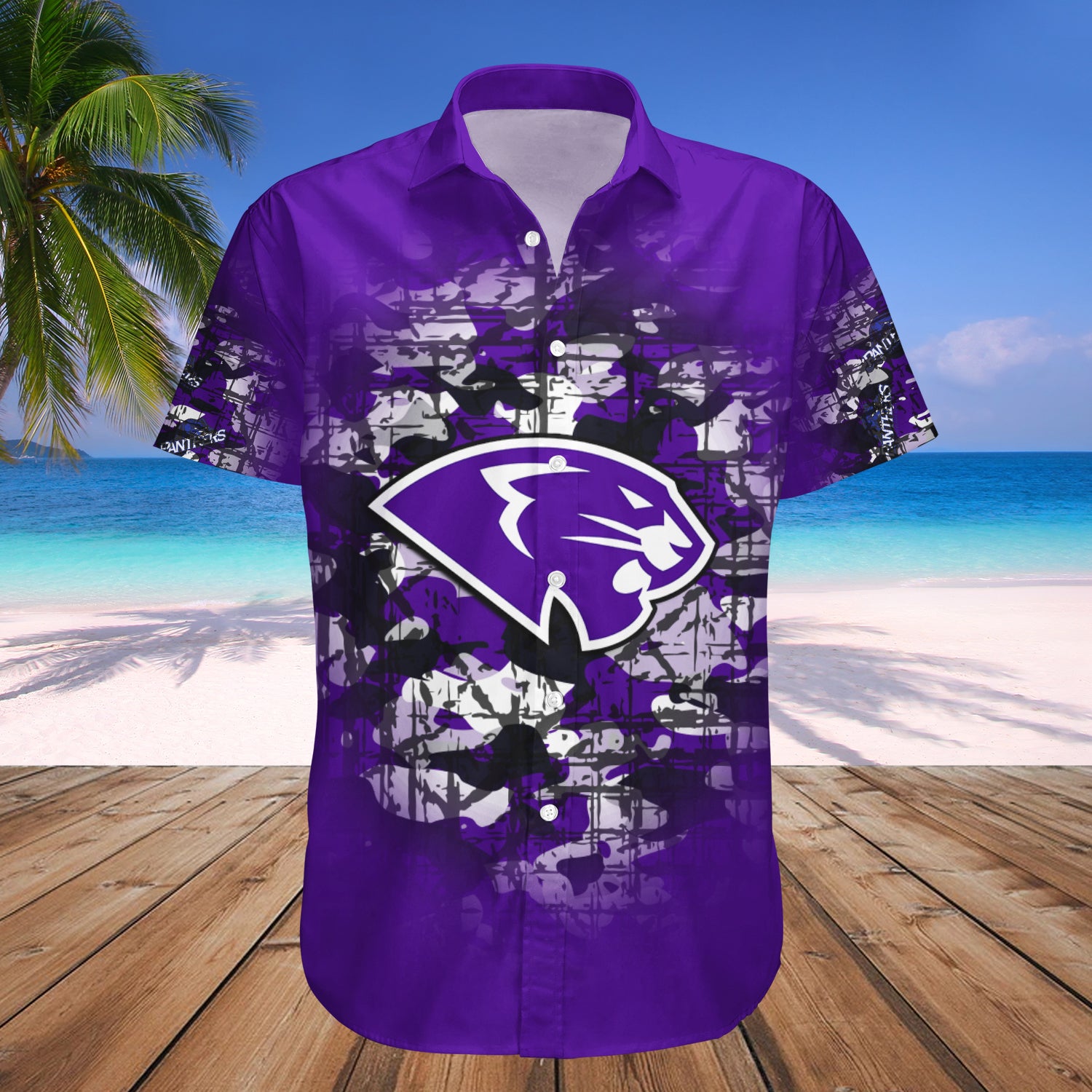 High Point Panthers Hawaiian Shirt Set Camouflage Vintage 1