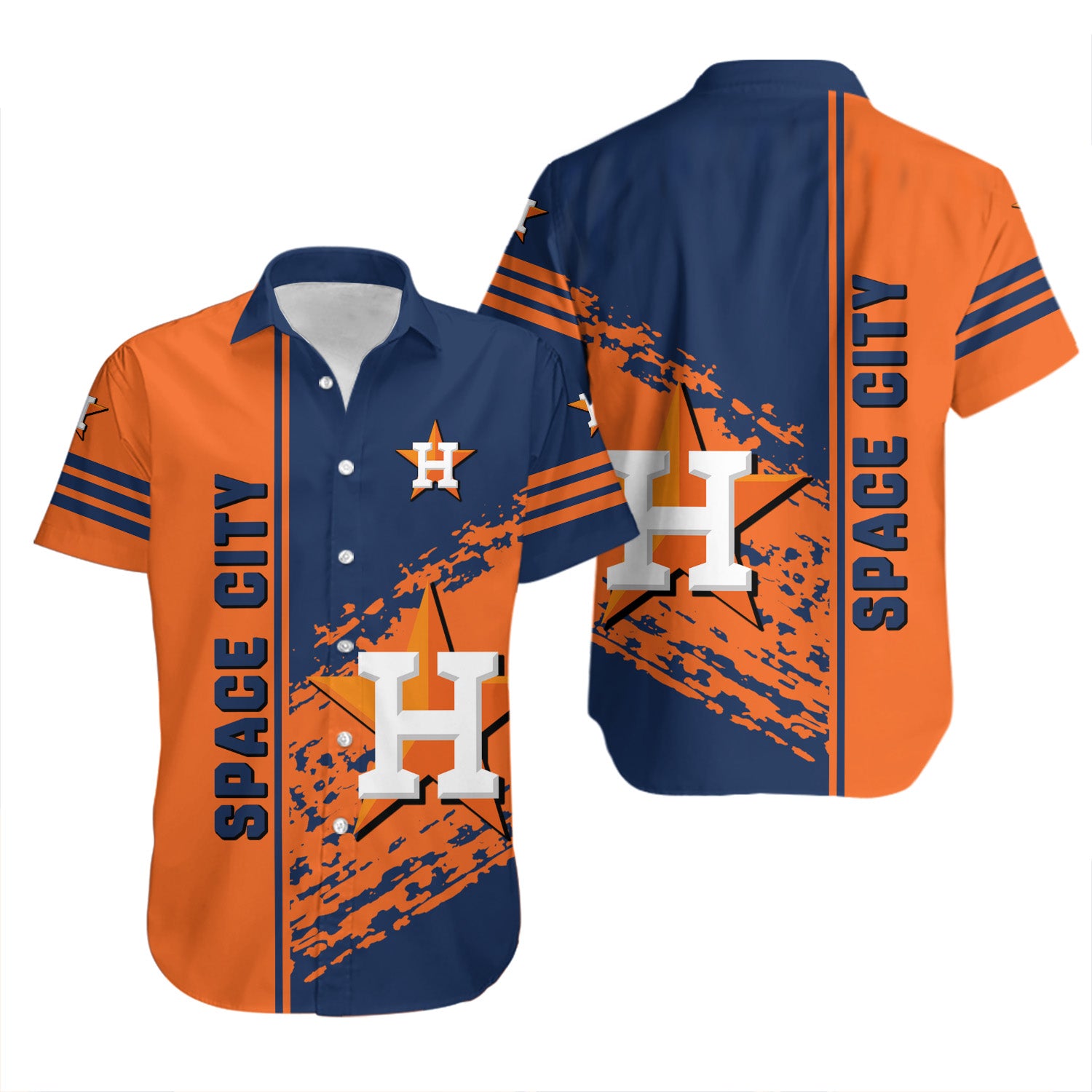 Houston Astros Hawaiian Shirt Quarter Style - MLB 1