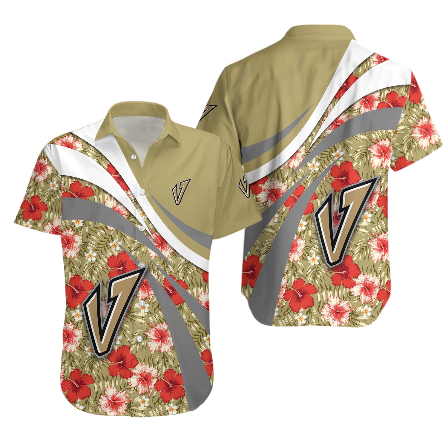 Idaho Vandals Hawaiian Shirt Set Hibiscus Sport Style 2