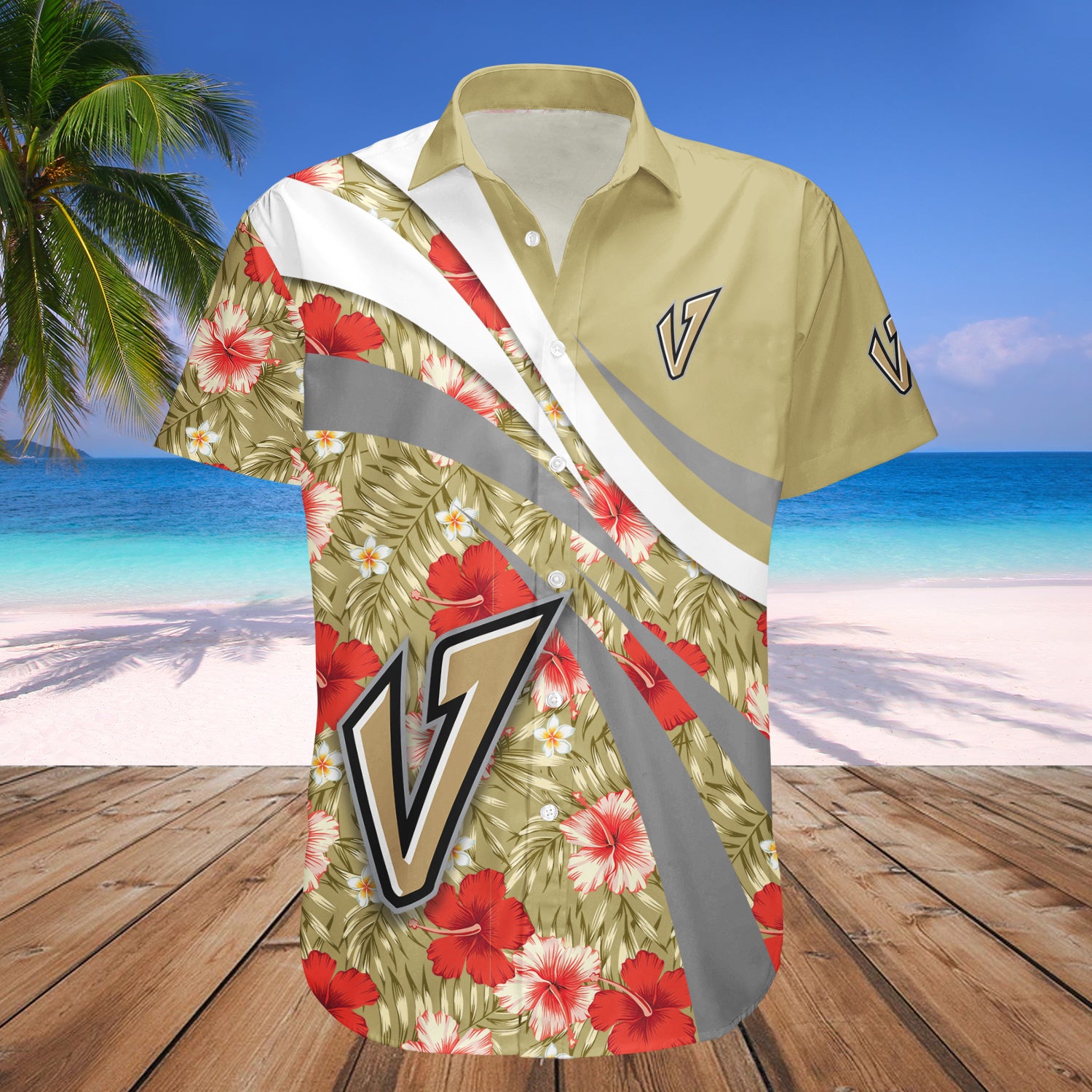 Idaho Vandals Hawaiian Shirt Set Hibiscus Sport Style 1
