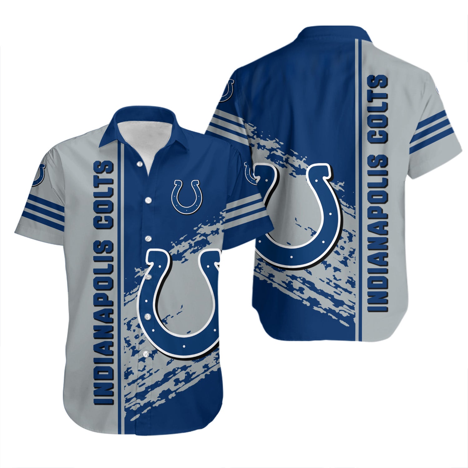 Indianapolis Colts Hawaiian Shirt Quarter Style - NFL 1