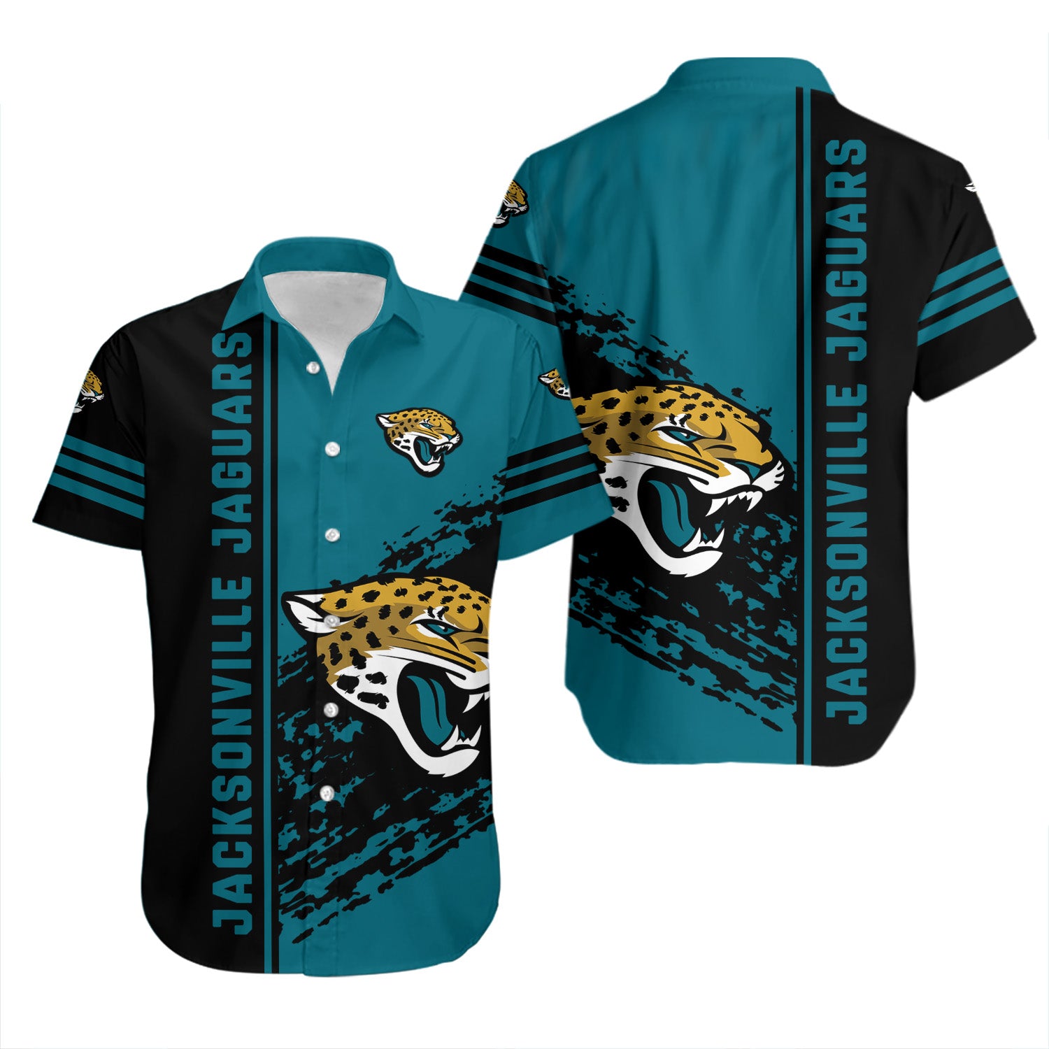 Jacksonville Jaguars Hawaiian Shirt Quarter Style - NFL 1