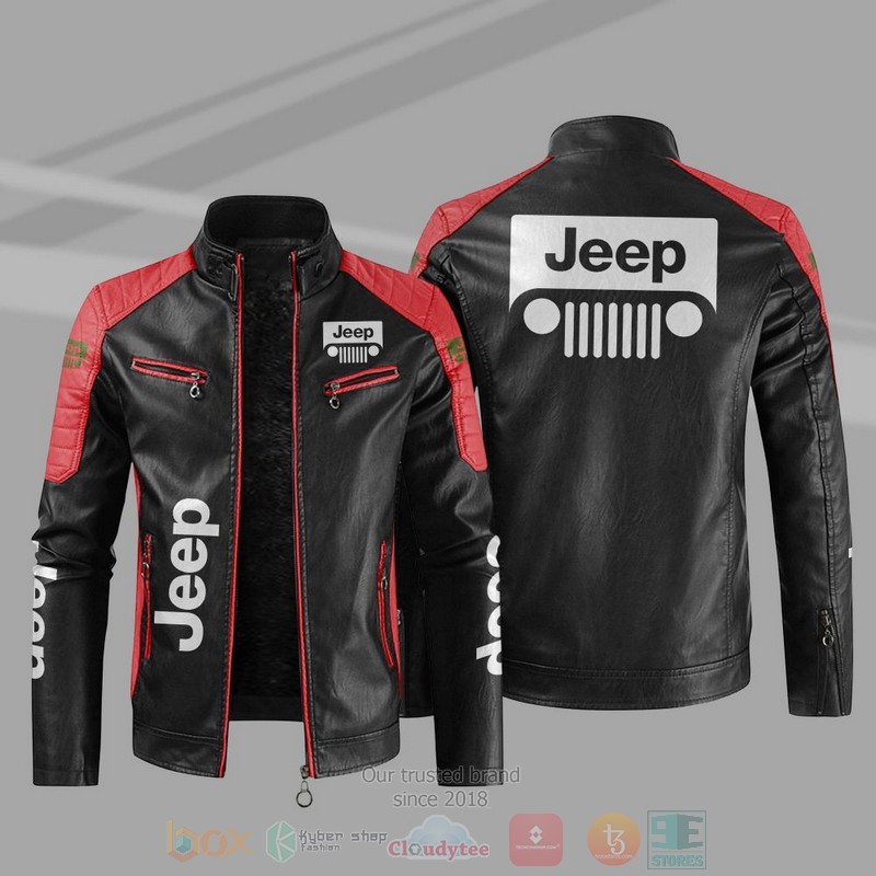 Jeep Block Leather Fleece Jacket - Meteew