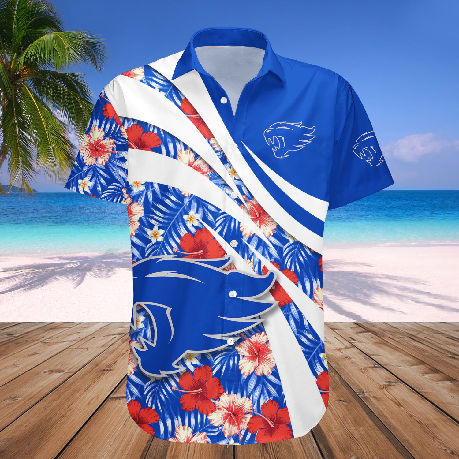 Kentucky Wildcats Hawaiian Shirt Set Hibiscus Sport Style 1