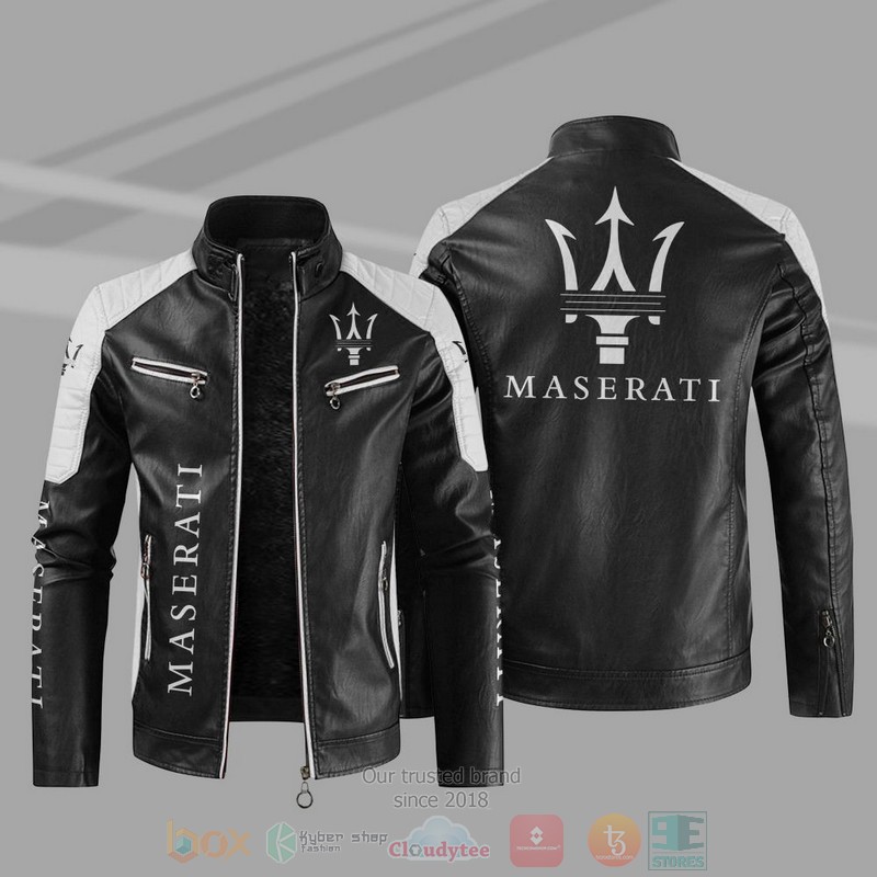 Maserati Block Leather Fleece Jacket - Meteew