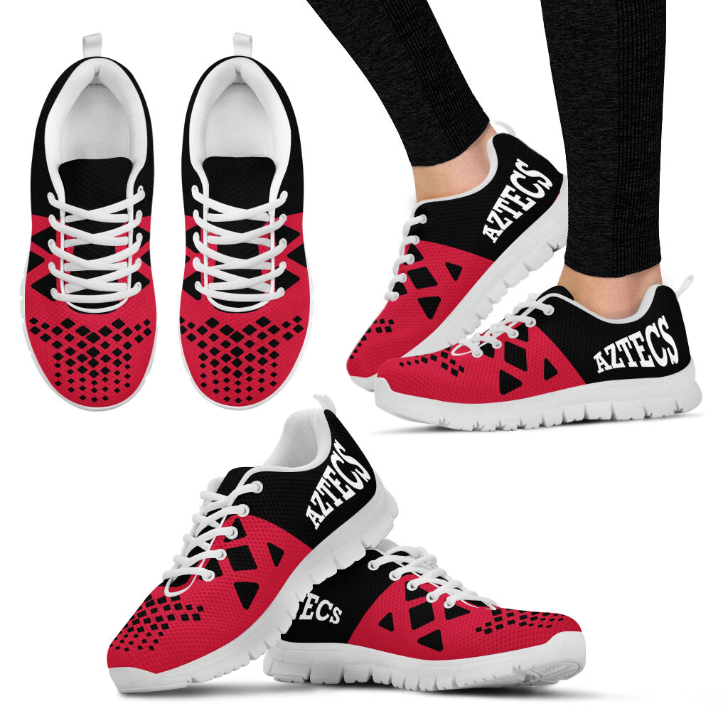 NCAA San Diego State Aztecs Running Shoes V6 - Meteew