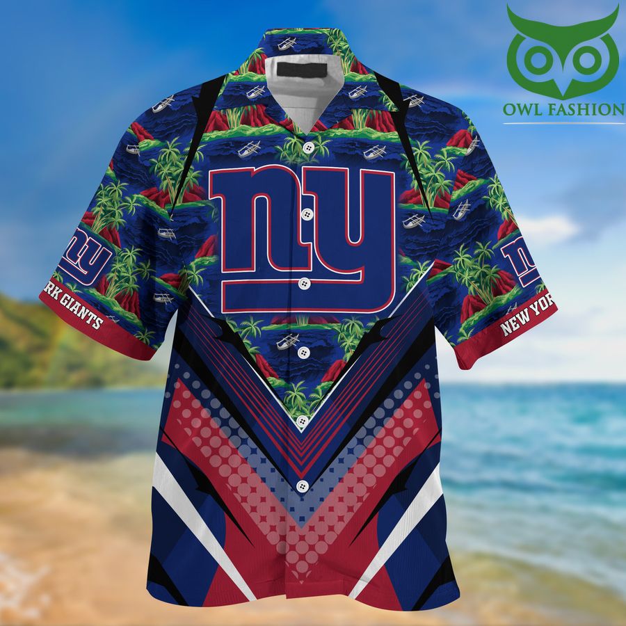 New York Giants Tropical Summer Hawaiian Shirt - Meteew