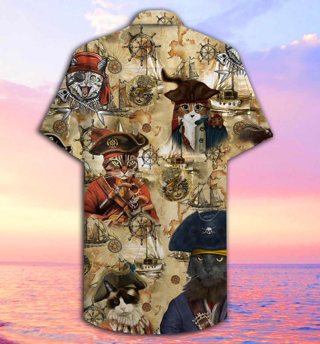 Pirate Cat Hawaiian Shirt - Meteew