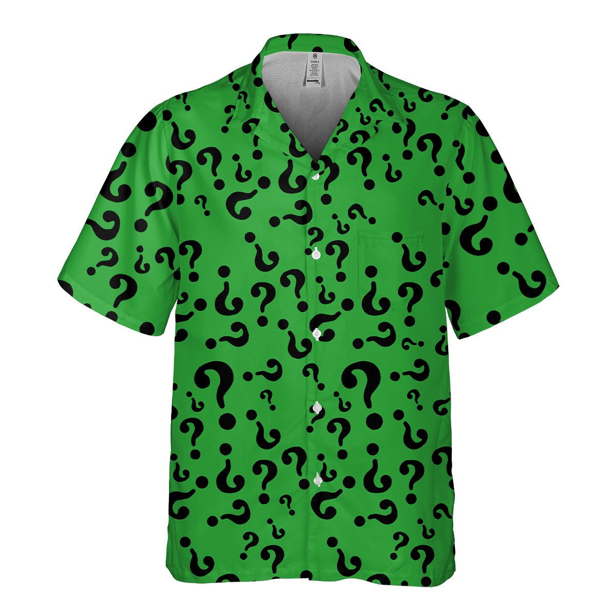 Riddler Supervillain Green Hawaiian Shirt - Meteew