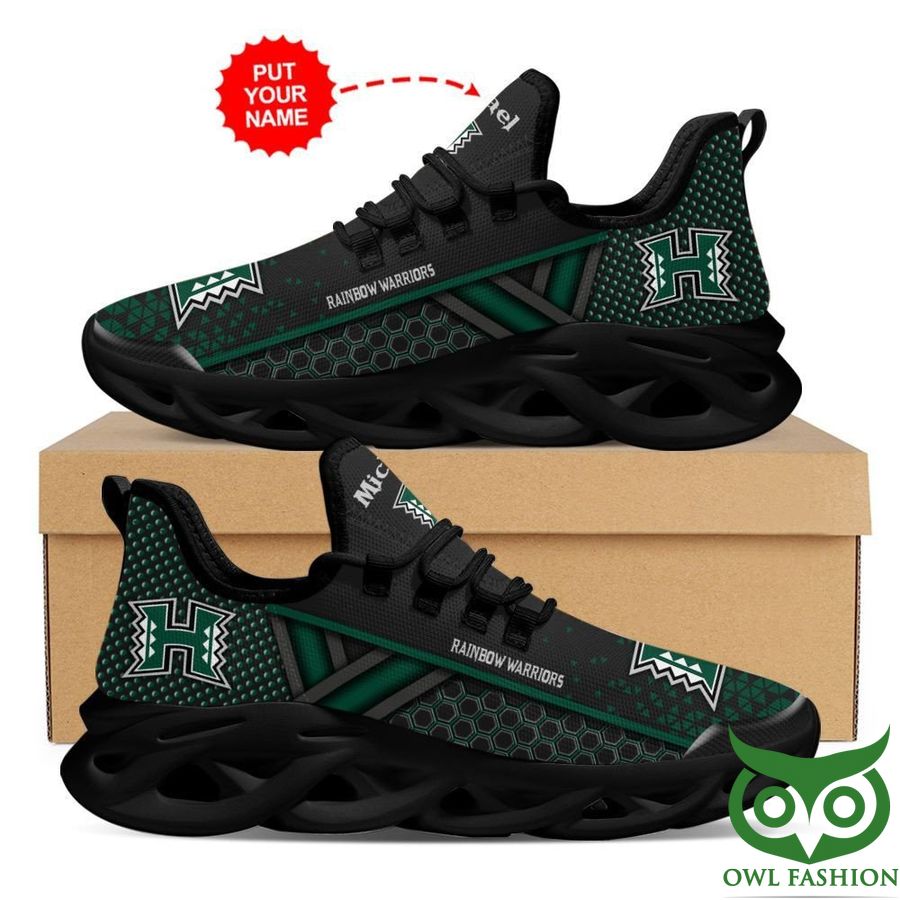 Custom Name Hawaii Rainbow Warriors Luxury Max Soul Shoes NCAA - Meteew