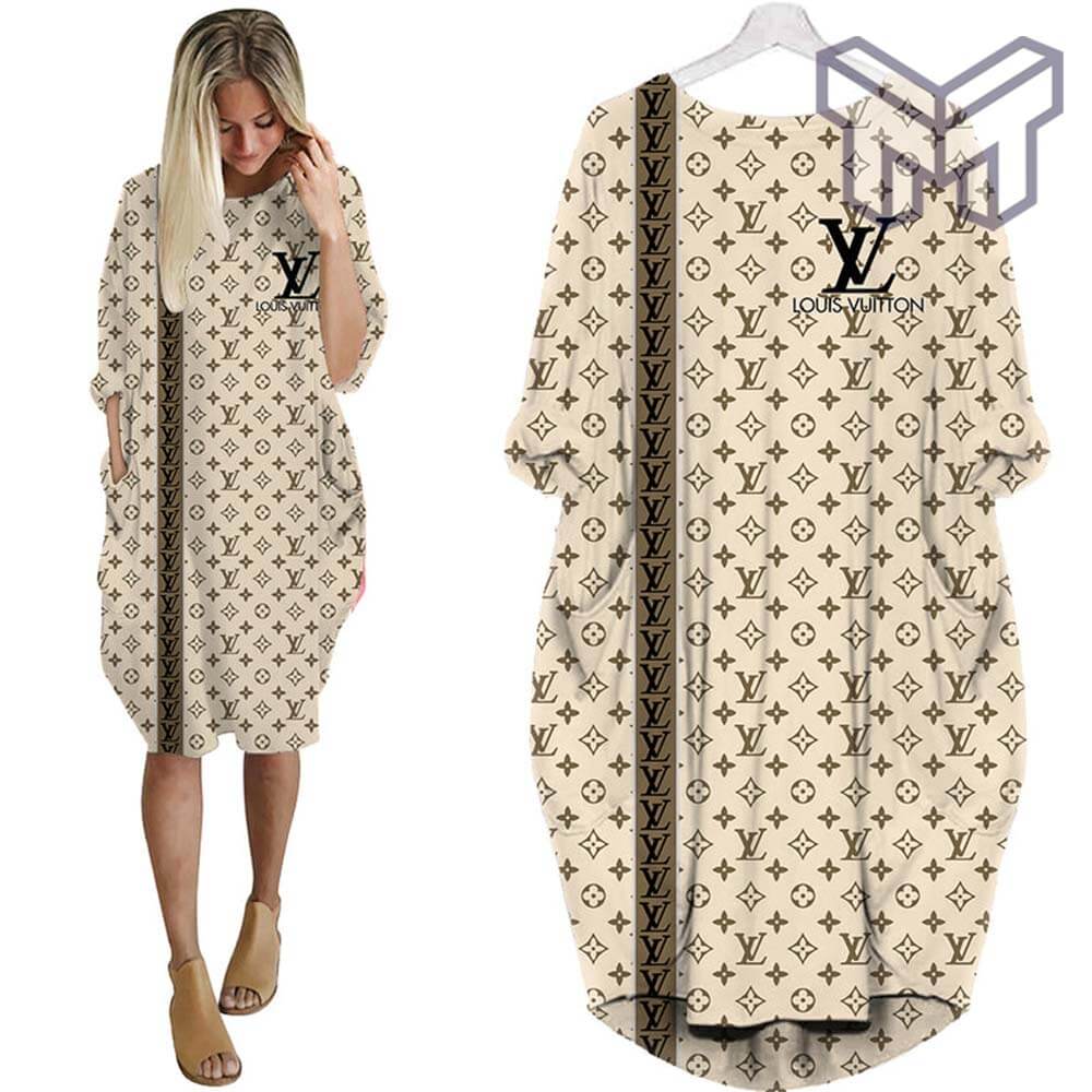 Louis Vuitton Batwing Pocket Dress Lv Luxury Brand Clothing Clothes ...