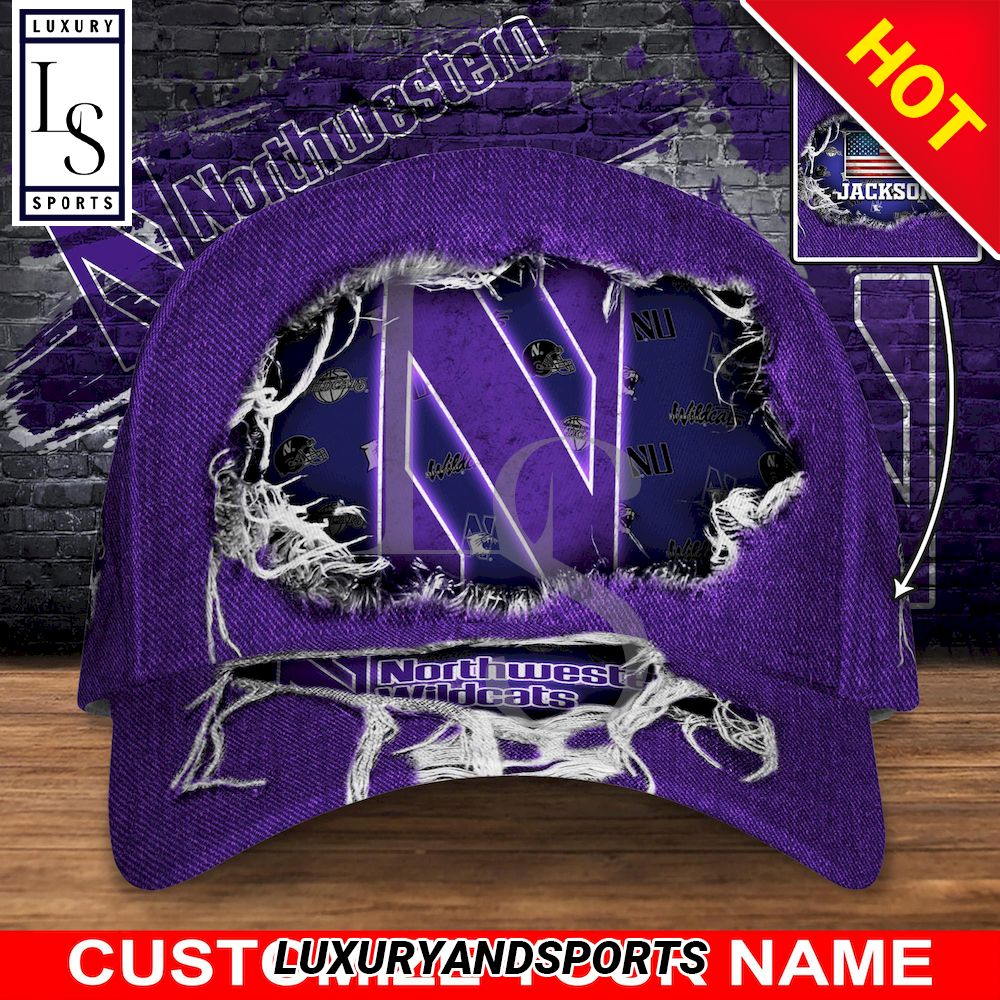 Northwestern Wildcats New Trending Custom Name Classic Cap