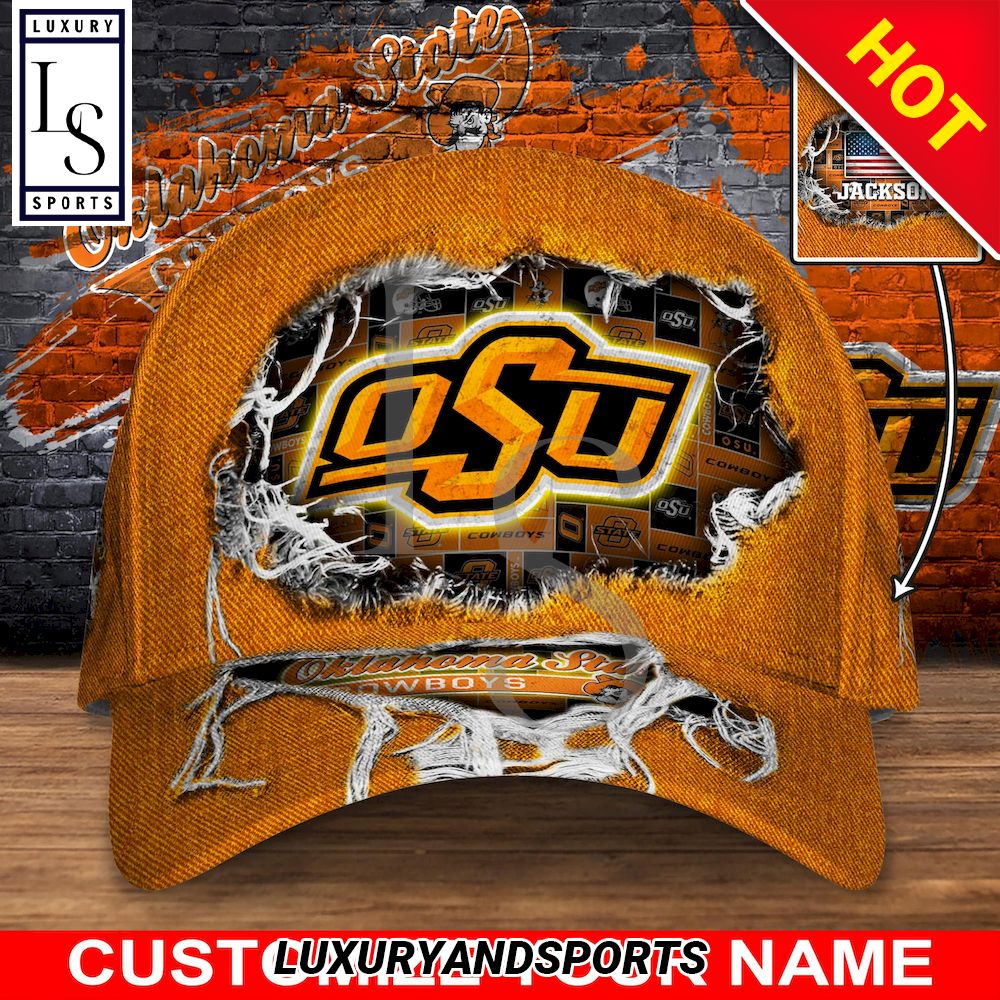 Oklahoma State Cowboys New Trending Custom Name Classic Cap