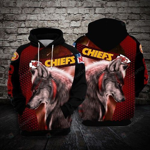 Wolf Kansas City Chiefs For Unisex All Over Print Hoodie MT10