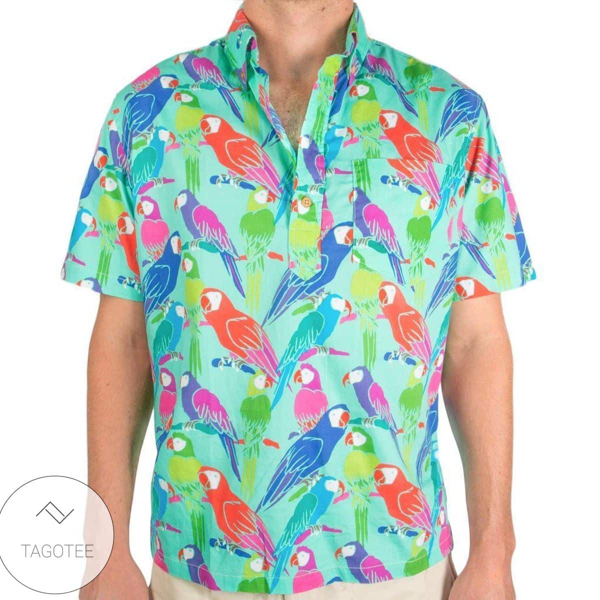 Buy Chubbies Parrots Pattern Hawaiian Shirt - Meteew