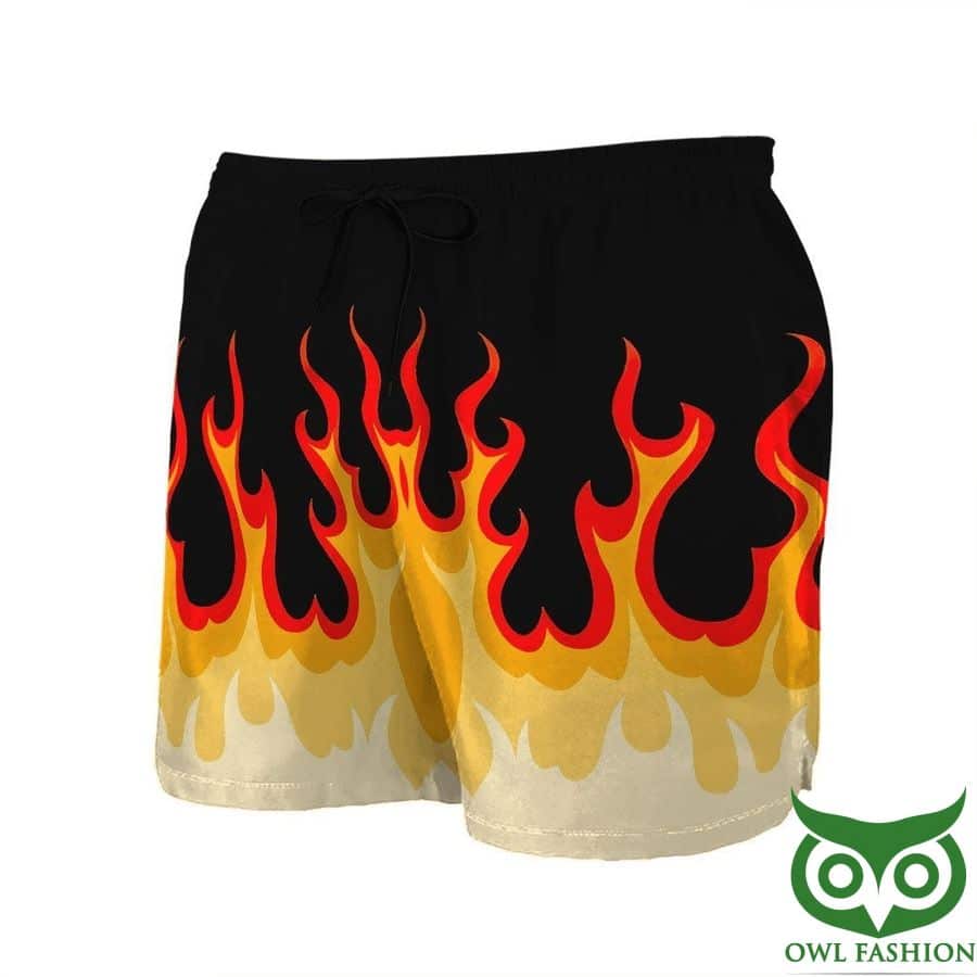 Fire New Rod Flames Personalized Short Sleeve Shirt - Meteew