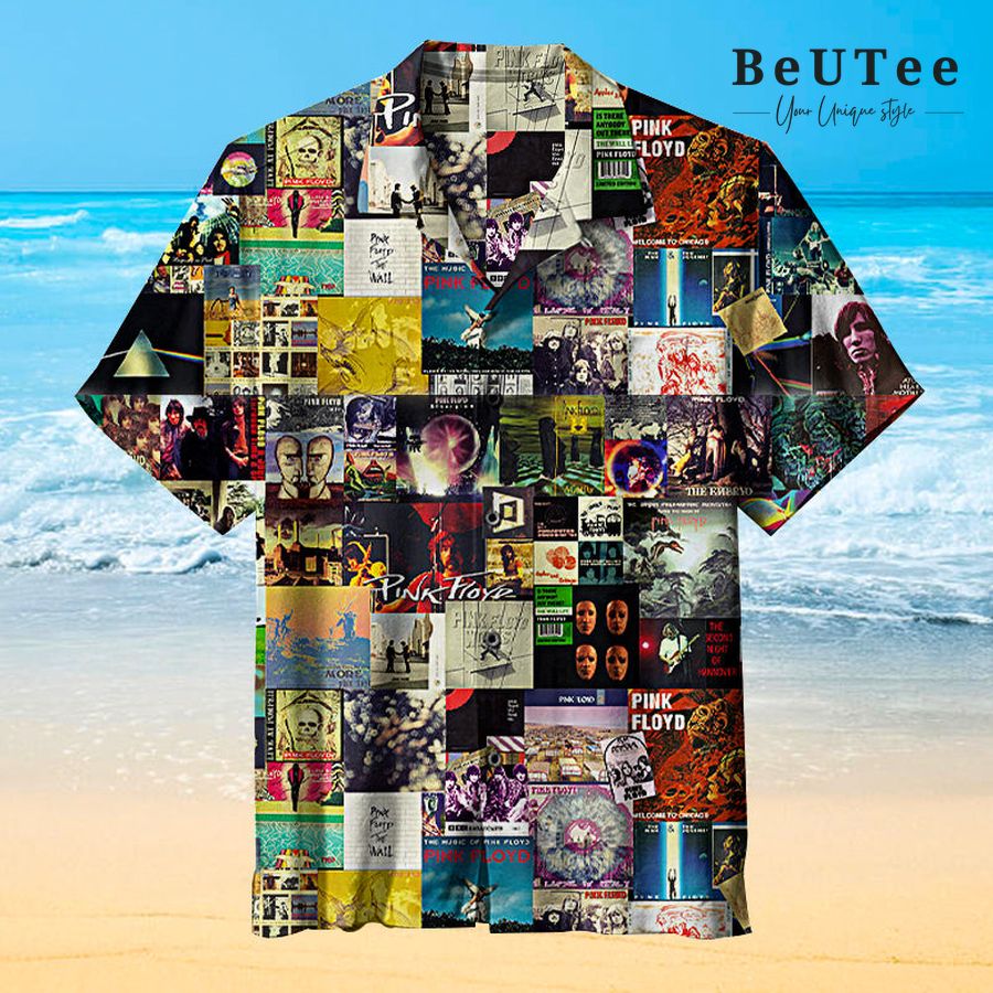 Pink Floyd Collage Hawaiian Shirt - Meteew