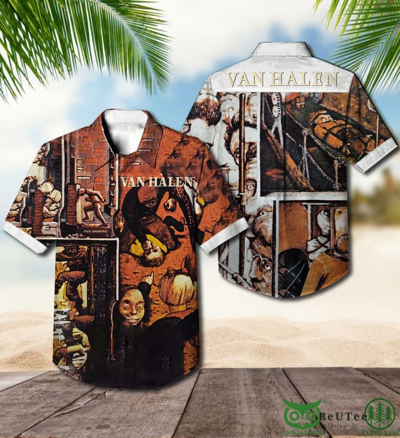 Van Halen 3 Fair Warning Hawaiian Shirt - Meteew