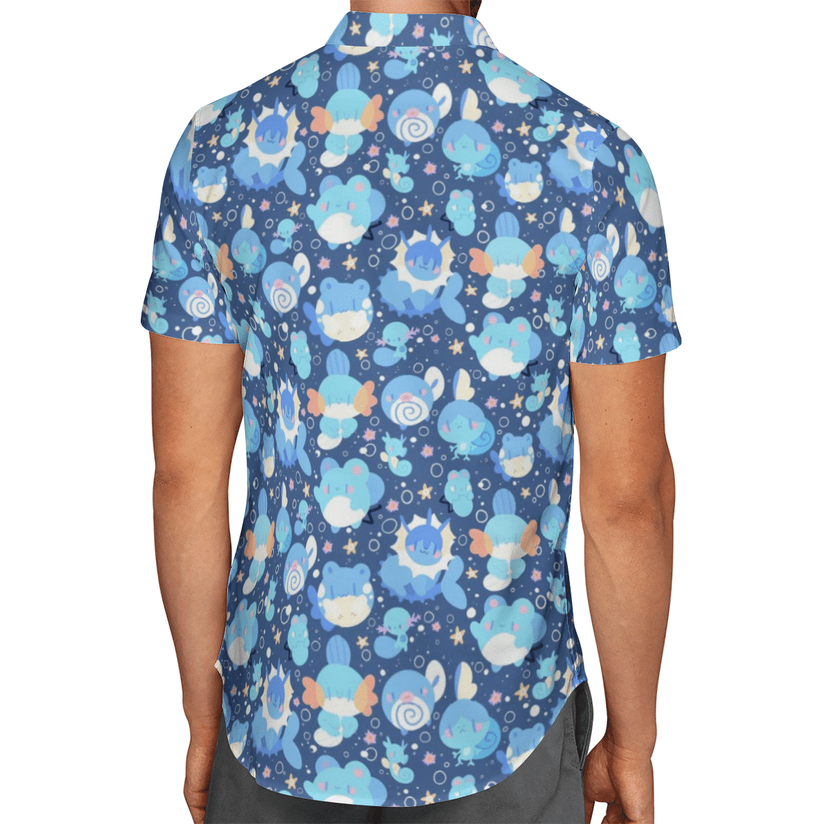 Water Type Pokemon Hawaiian Shirt - Meteew